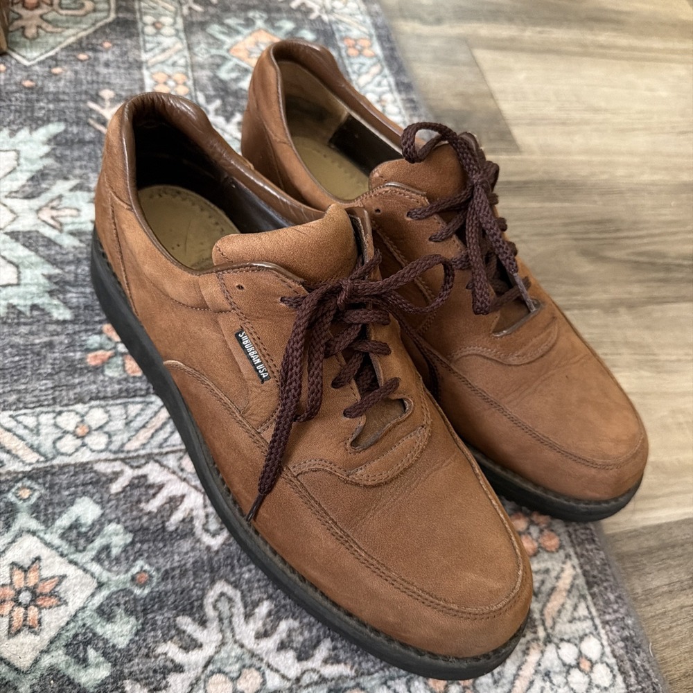 Foot-So-Port Suburban USA Walking Shoe Brown Leather Mens US Size 10 1/2 Vibram
